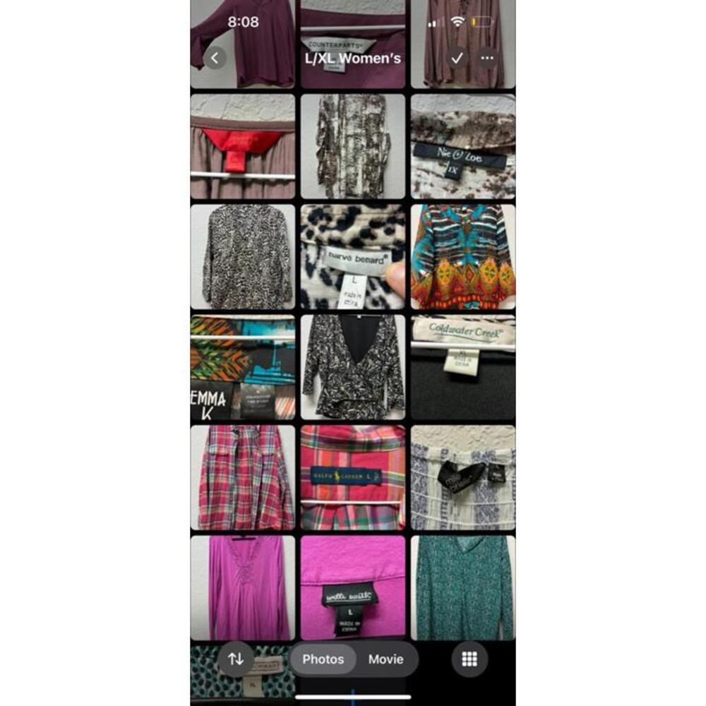 20 Women's Mixed Tops and Shirts Bundle L/XL